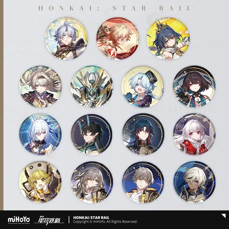 Sunsyea Honkai Star Rail Officiële Merch miHoYo Originele Authentieke The Destruction Path Badge Acryl Stand Sleutelhanger Caelus