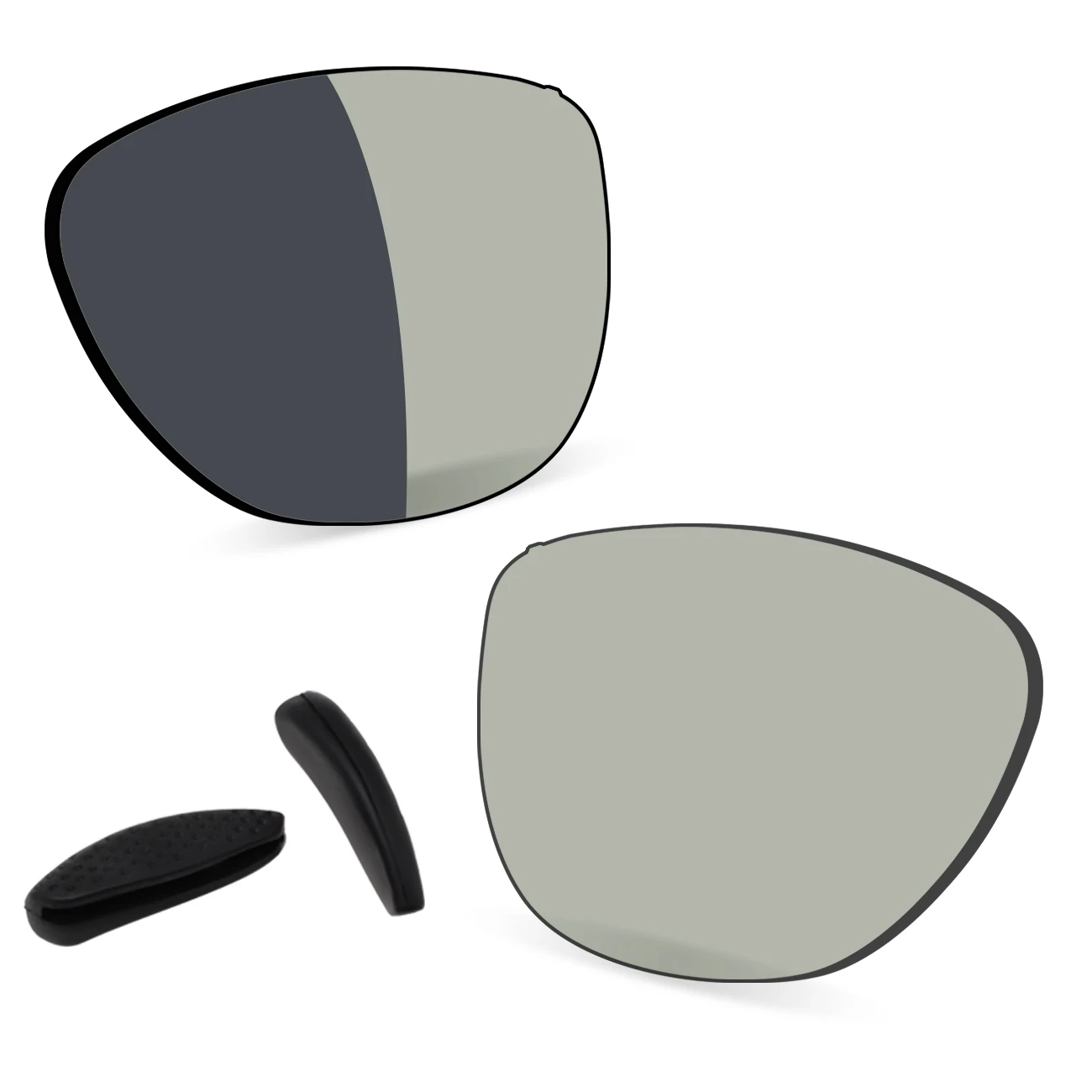 1.5mm Polarized Replacement Lenses & Small Nose Pads for Oakley Thurso OO9286 54mm Sunglasses-100% UV Protection