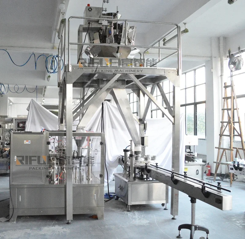 Fully automatic vertical bagged dog food pellets multifunctional packaging machine