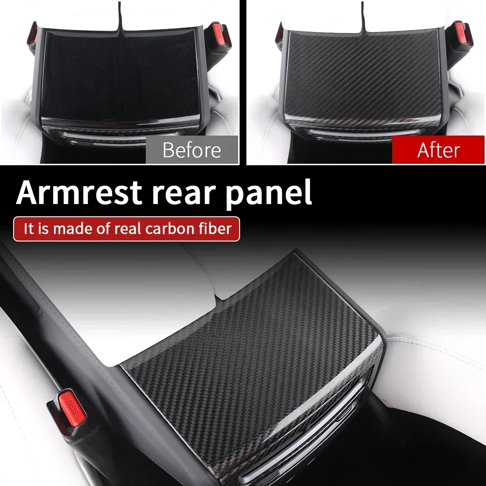 Glossy carbon fiber for tesla model s accessories tesla model x carbon tesla 2018 car carbon fiberinterior