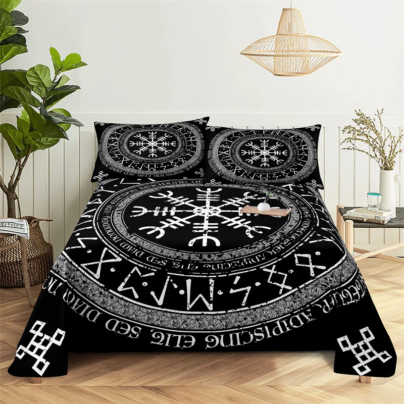 

Black Bottom Pattern 0.9/1.2/1.5/1.8/2.0m Digital Printing Polyester Bed Flat Sheet With Pillowcase Print Bedding Set