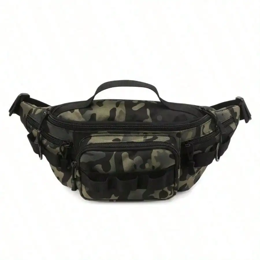 전술용 가방, 소형 낚시 도구 가방 허리 가방 휴대용 낚시 보관 허리 가방 야외 플라이 낚시 하이킹 가방