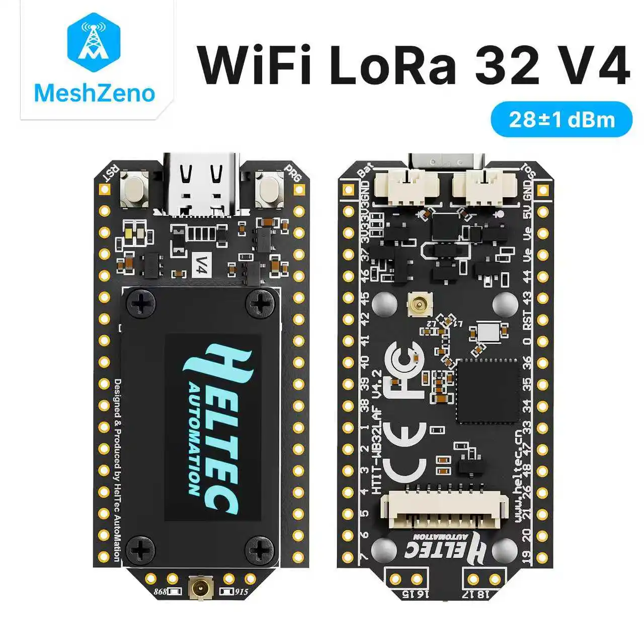 لوحة تطوير Heltec LoRa32 V4 ESP32-S3 SX1262 LoRaWAN 868 ميجا هرتز 915 ميجا هرتز مع شبكة OLED وواي فاي وBLE مقاس 0.96 بوصة لإنترنت الأشياء