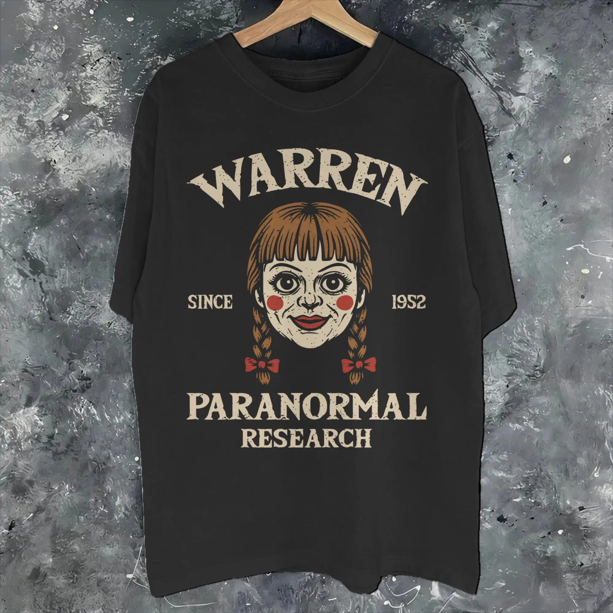 Warren Paranormal Research Annabelle Fashion T Shirt Men Women  100% Cotton  Tee Shirt Clothing