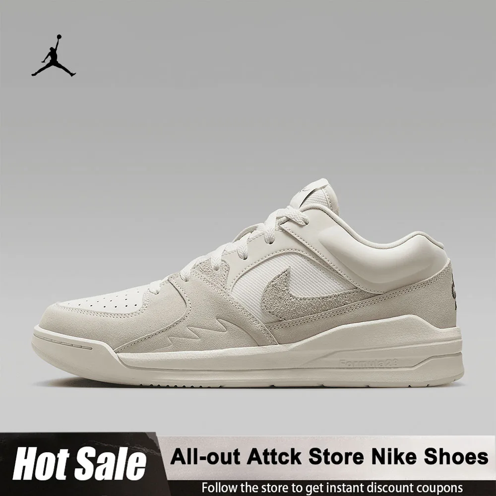 

Мужские баскетбольные кроссовки Nike Jordan Stadium 90 DX4397-110, простая удобная, износостойкая, нескользящая однотонная спортивная обувь