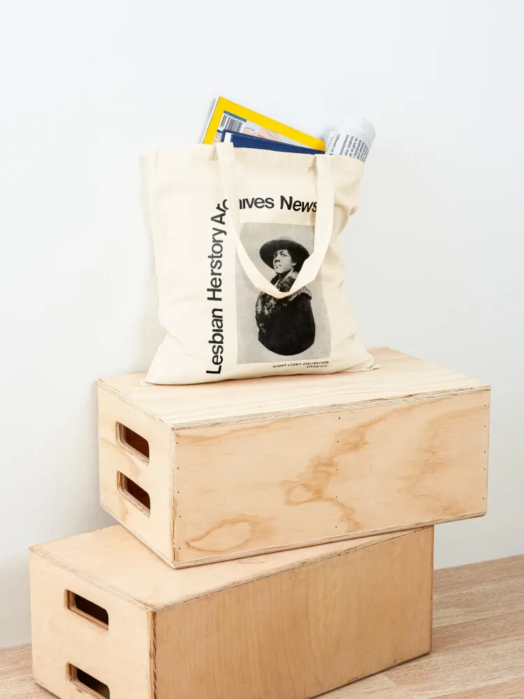Mabel Hampton - Lesbian Herstory Archives Newsletter Cover Tote Bag shopping bag logo Women bags Canvas cute pouch bag
