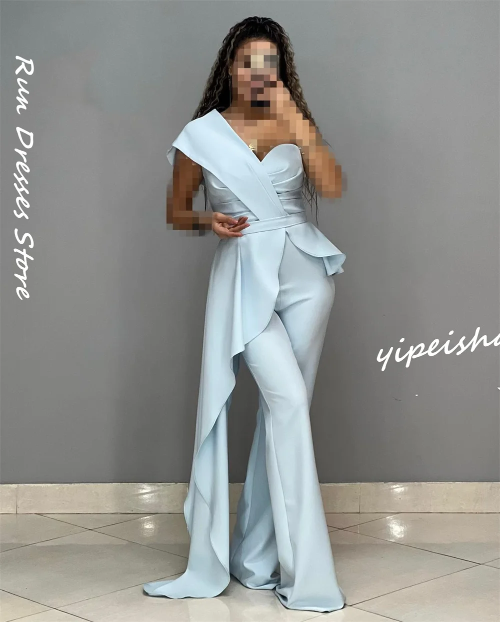 ที่กําหนดเอง Simple One-Shoulder Sheath ชุดราตรี Contoured Taffeta อย่างเป็นทางการชุดชุดราตรี vestidos defo