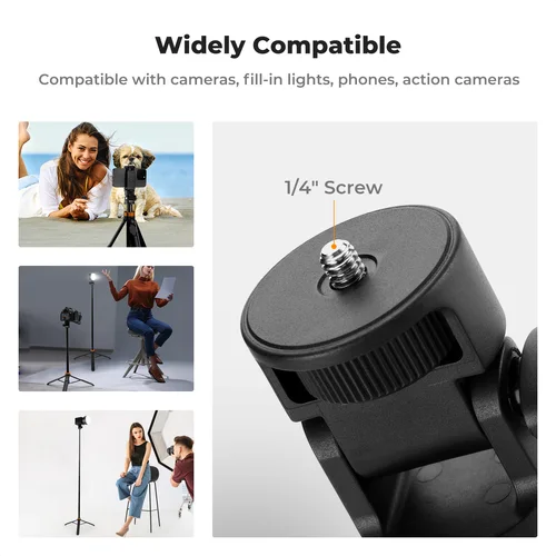 Imagen 2 del producto K & F Concept-trípode para palo de Selfie para Iphone, soporte compacto para teléfono, soportes de luz con Control remoto, trípode para cámara GoPro, 69 pulgadas/175cm