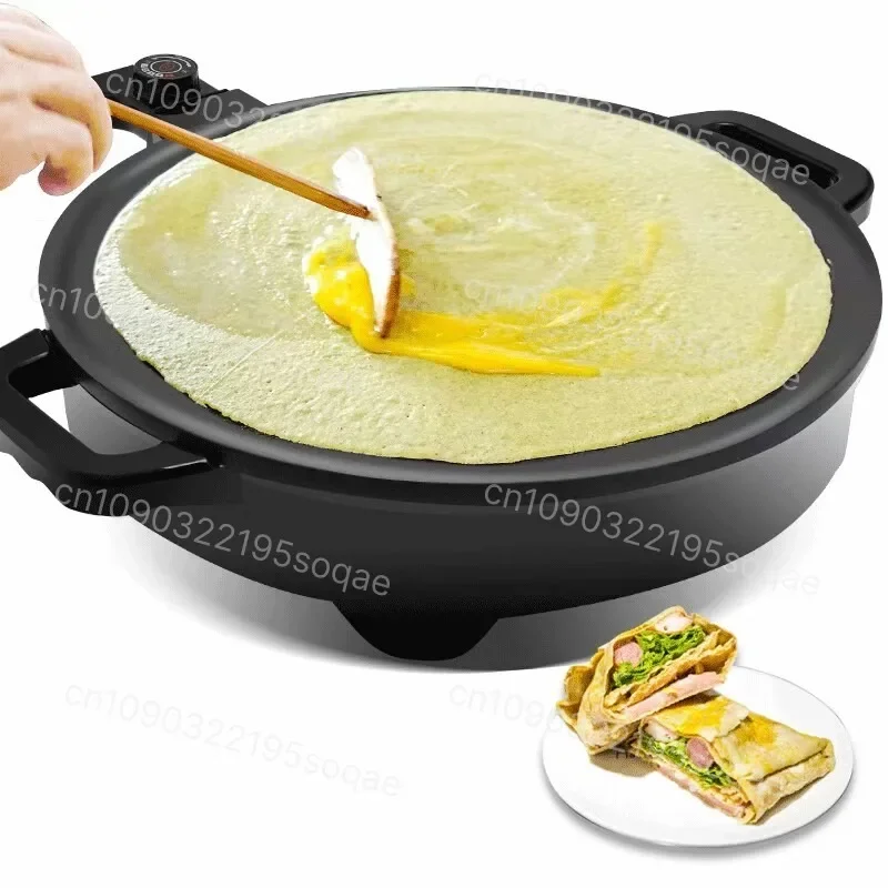 Non-stick Electric Grill Pan, Large Size, Multi-purpose for Jianbing, Hand-Pulled Pancake, Grilled Fish and Thin Crepe Making