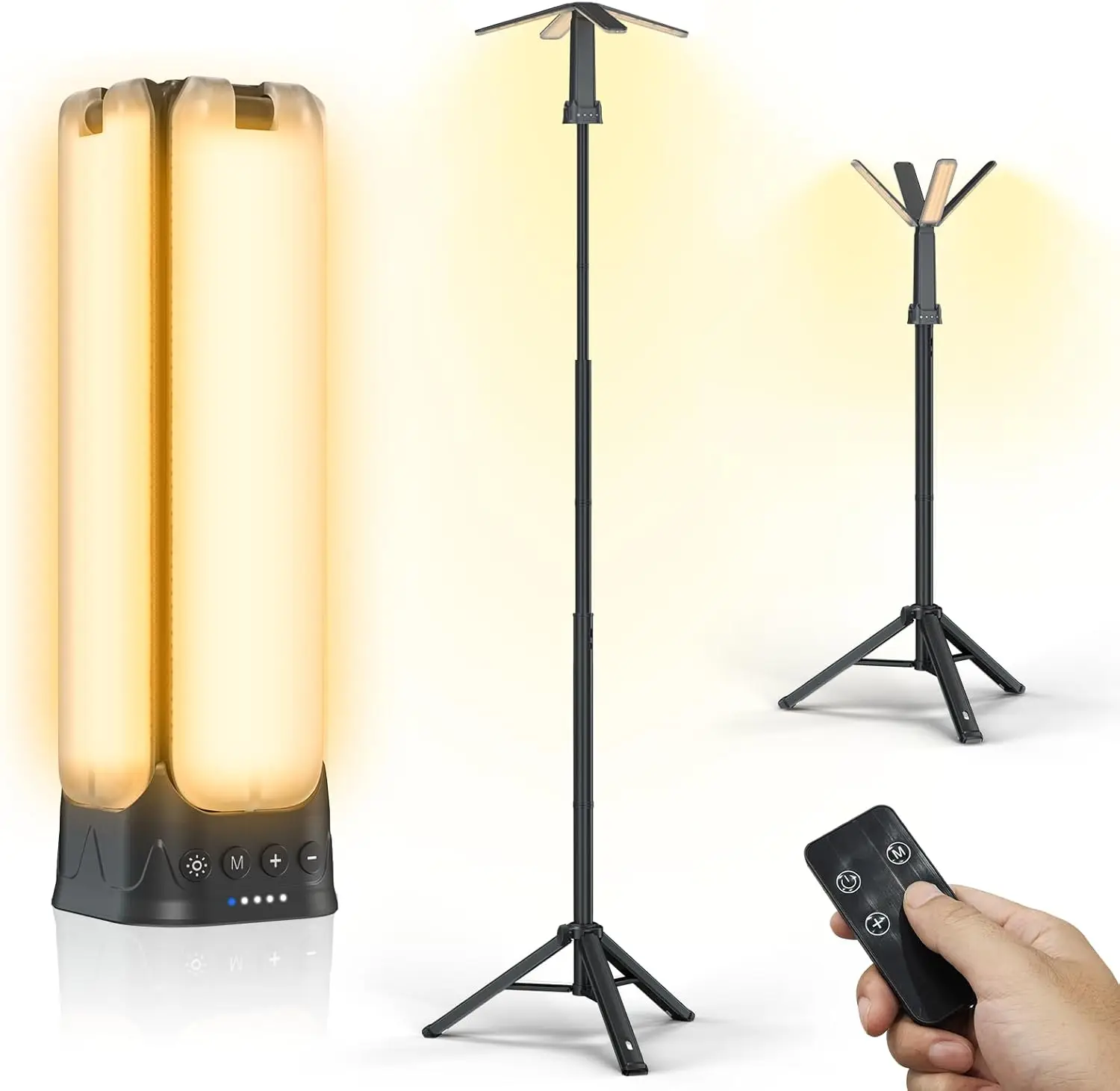 

6 Ft,14000 mAh Rechargeable Camping Lantern Tent Light, 6000 Lumen Magnetic Work Light,Portable Outdoor Light