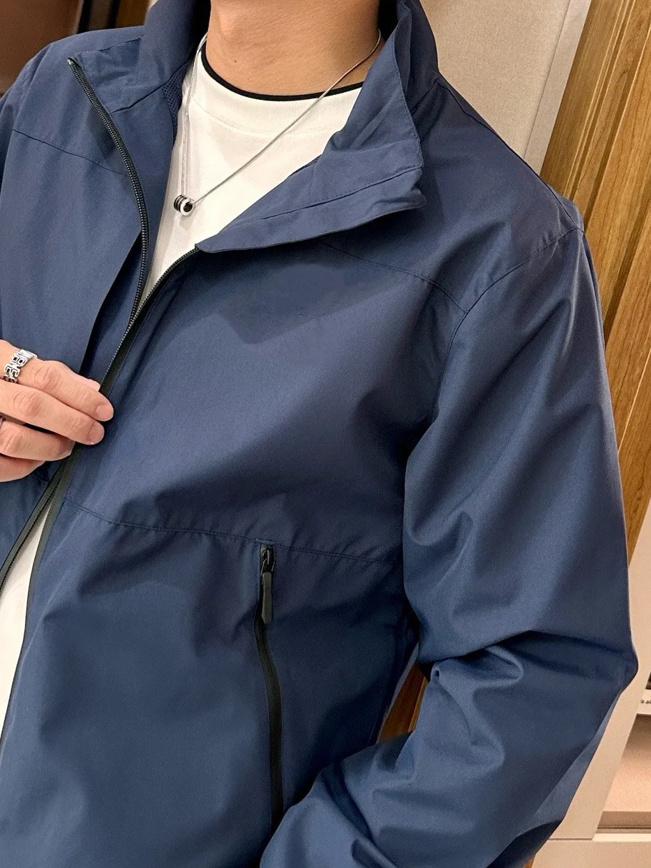 BC old money style early spring business stand-up collar top jacket men's simple casual jacket