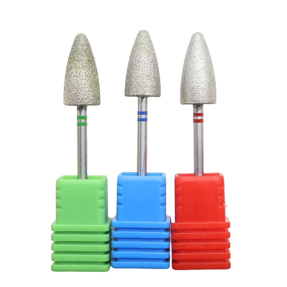 8mm Big Diamond Nail Drill Bit Rotary Burr stainless steel Foot Rasp Cuticle Cutter Pedicure Tool Accessories Mill Manicure feet