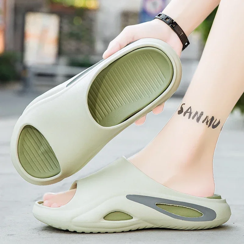 Dormitory Essential Summer Unisex Slippers Flat Casual Anti Slip Indoor Outdoor Student Daily Wear Shoes