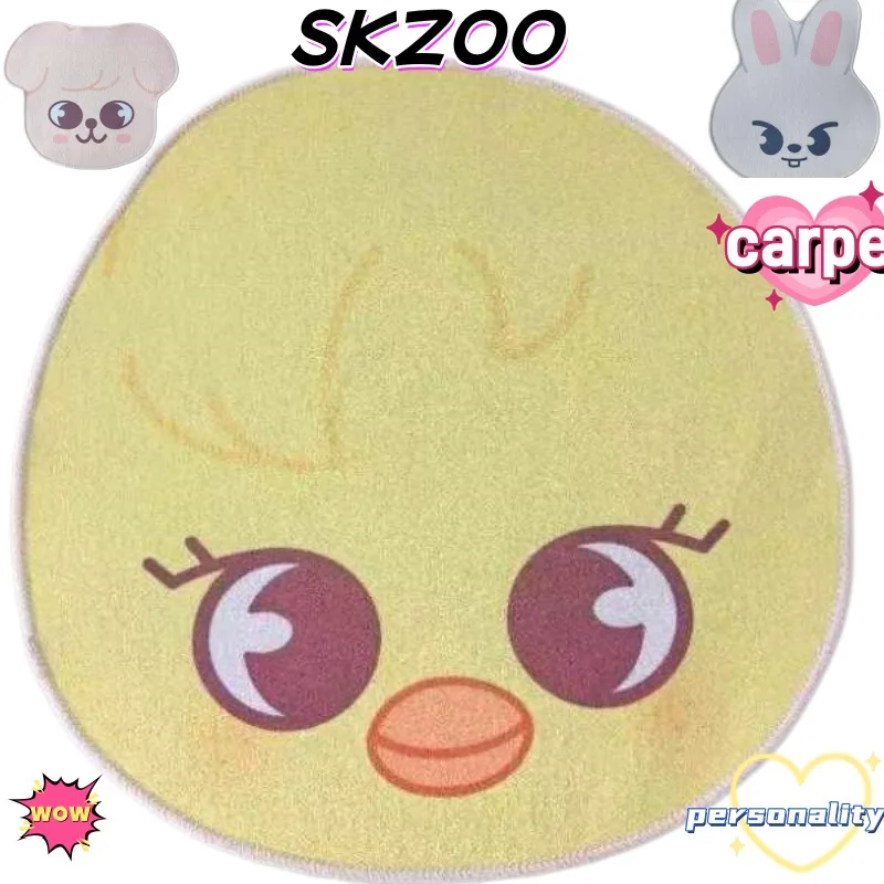 

SKZOO Stray Kids Carpet Cute Fashion Cartoon Creative Personalized Kawaii Simple Durable Bedside Blanket Gift for Friends