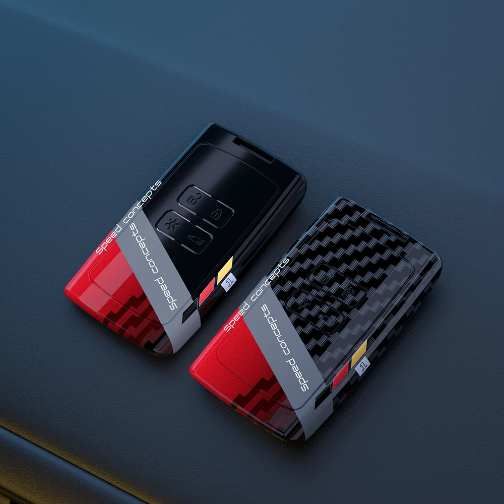 Fashion ABS Key Case Cover For Renault Austral Kadjar Clio Megane Captur Arkana Koleos Zoe Scenic Dacia Sand