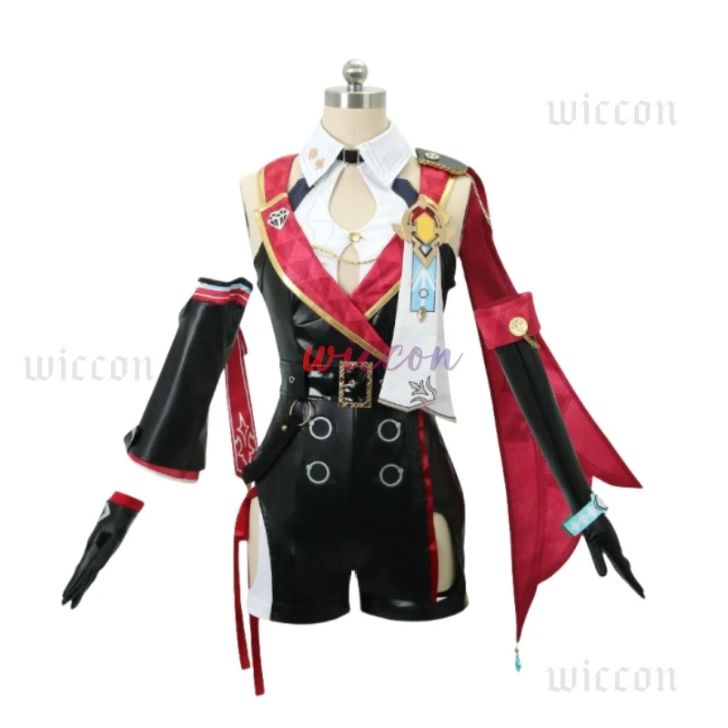 เกม Honkai Star Rail Topaz COS # @ # @(() ชุดเต็มชุด PU ชุด Topaz COS วิกผม # @ # @(() รองเท้า บู๊ทส์ COS Props^%$ #