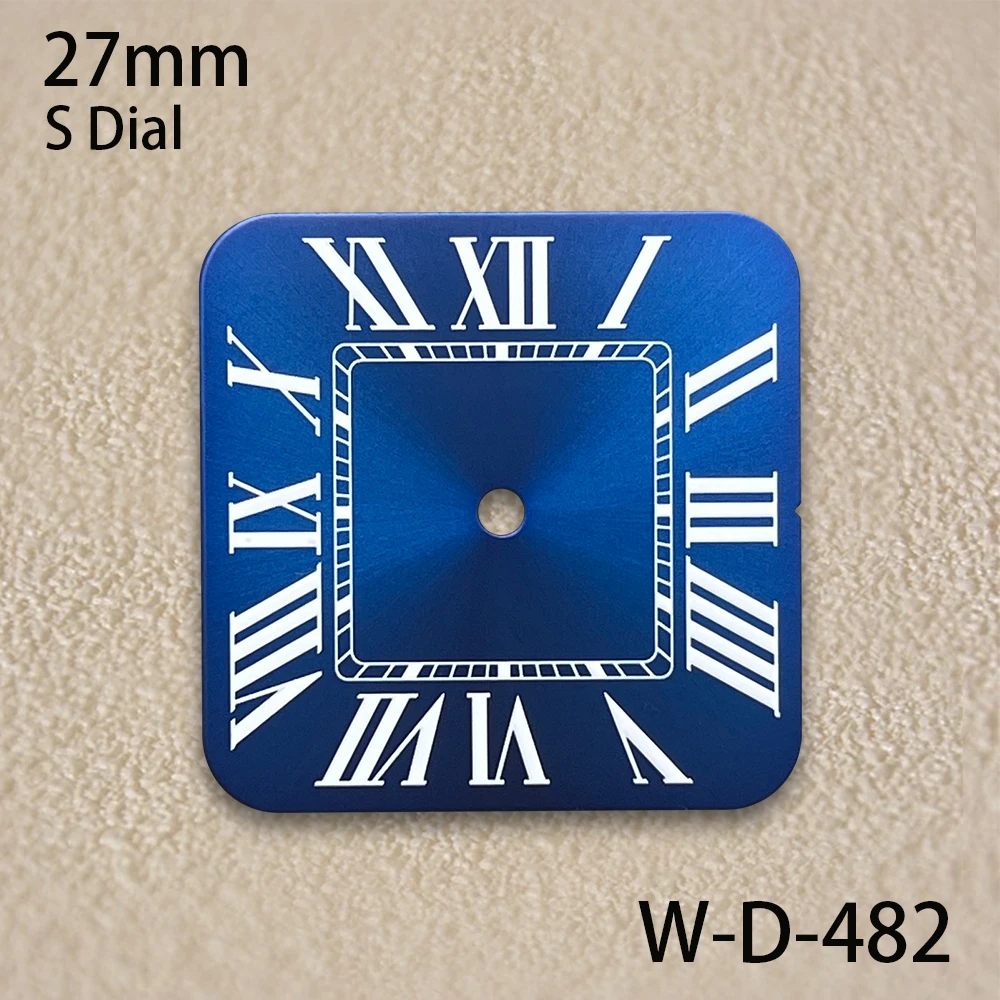 

27mm S Logo Square Dial Fit NH35/NH36/4R/7S Japanese Movement Sunray/Matte High-Quality Dial Watch Modification Accessories