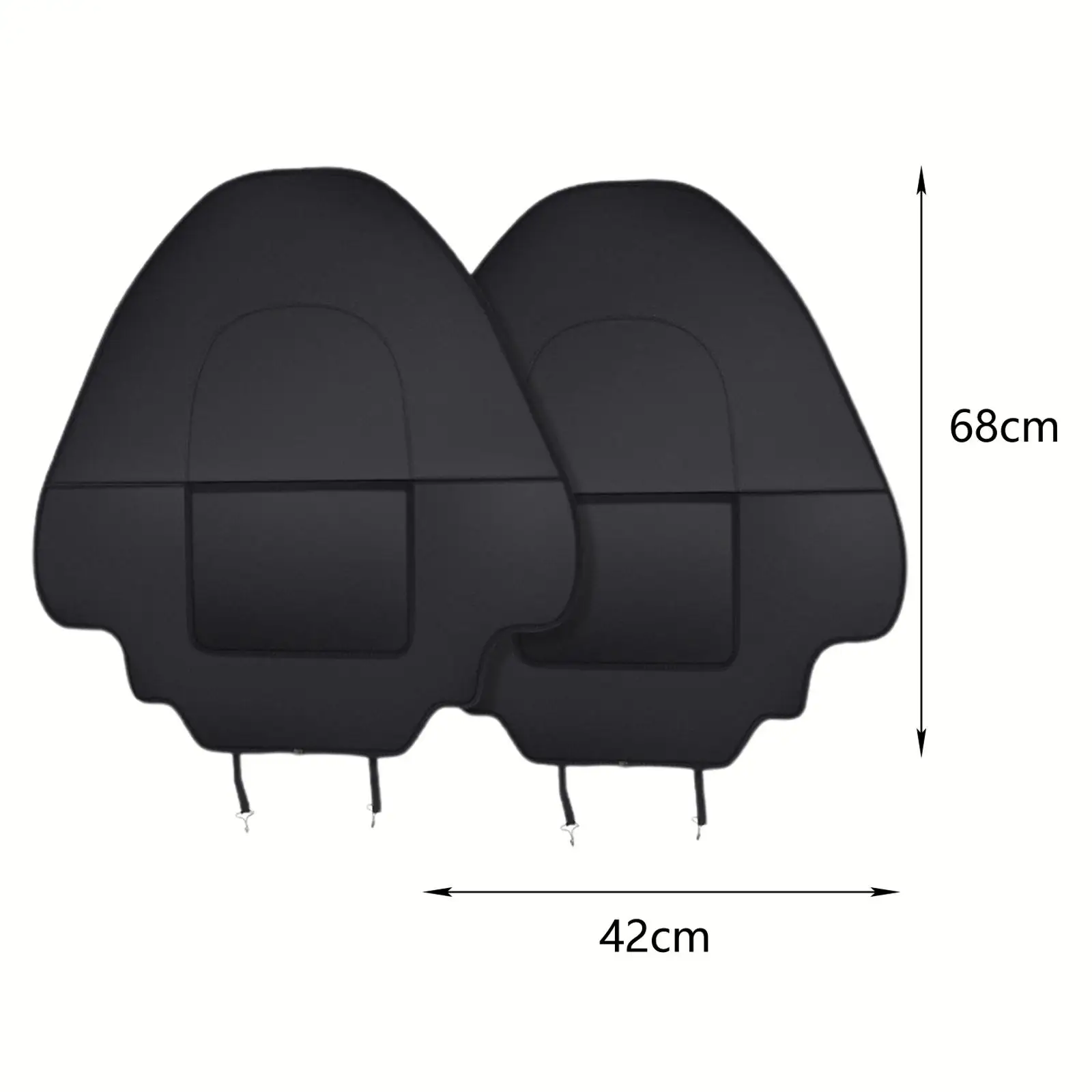 2x Autos itz lehnen schutz Anti-Kick-Pad-Dekoration für Modell 3