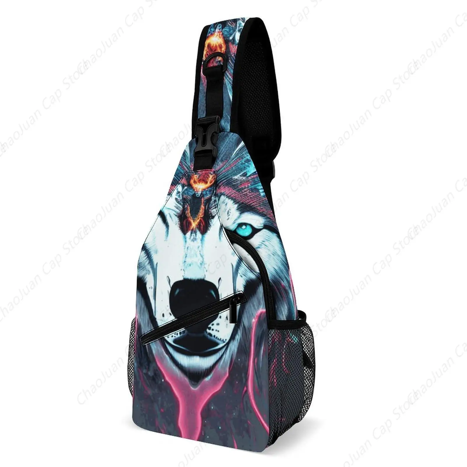 

Мужская сумка через плечо – Native American Wolf Fire Art | Повседневный рюкзак для езды на велосипеде, путешествий и активного отдыха