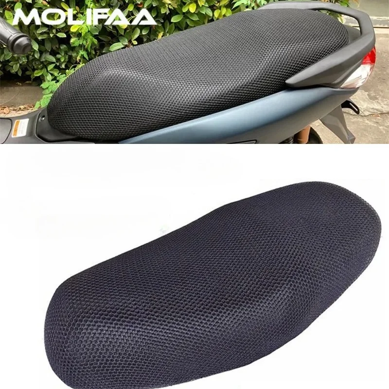 

Для Yamaha NMAX 155, чехол для подушки сиденья, защита от солнца, дышащая 3D сетка, теплоизоляция, чехол для сиденья мотоцикла, сетка, аксессуары