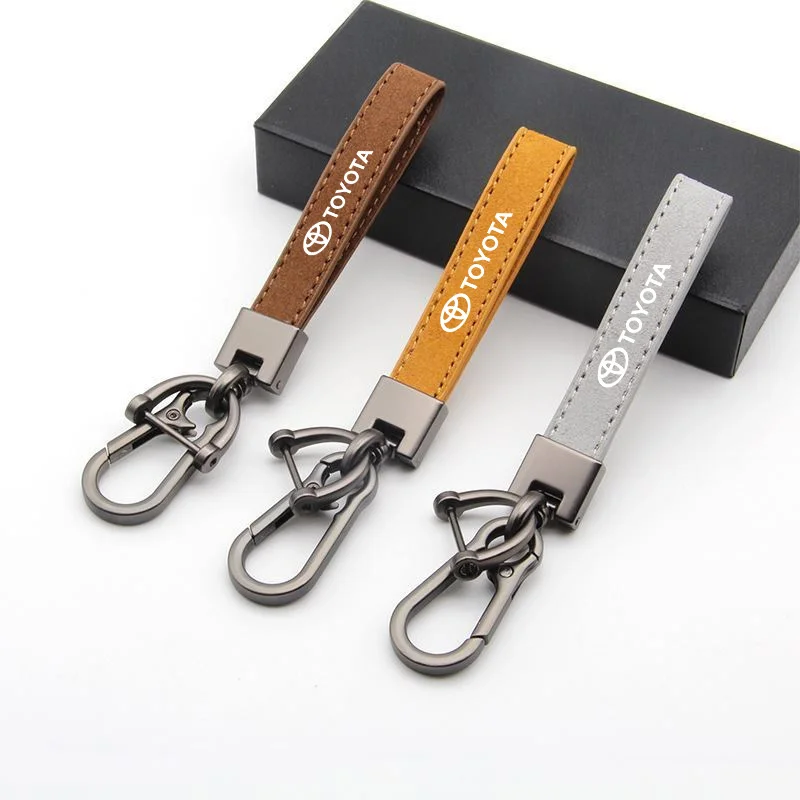 

Car Keychain Women Luxury Keyring Ring For Toyota GR GAZOO RACING Prado Yaris Hilux Corolla Prius Rav4 Key Holder Accessories
