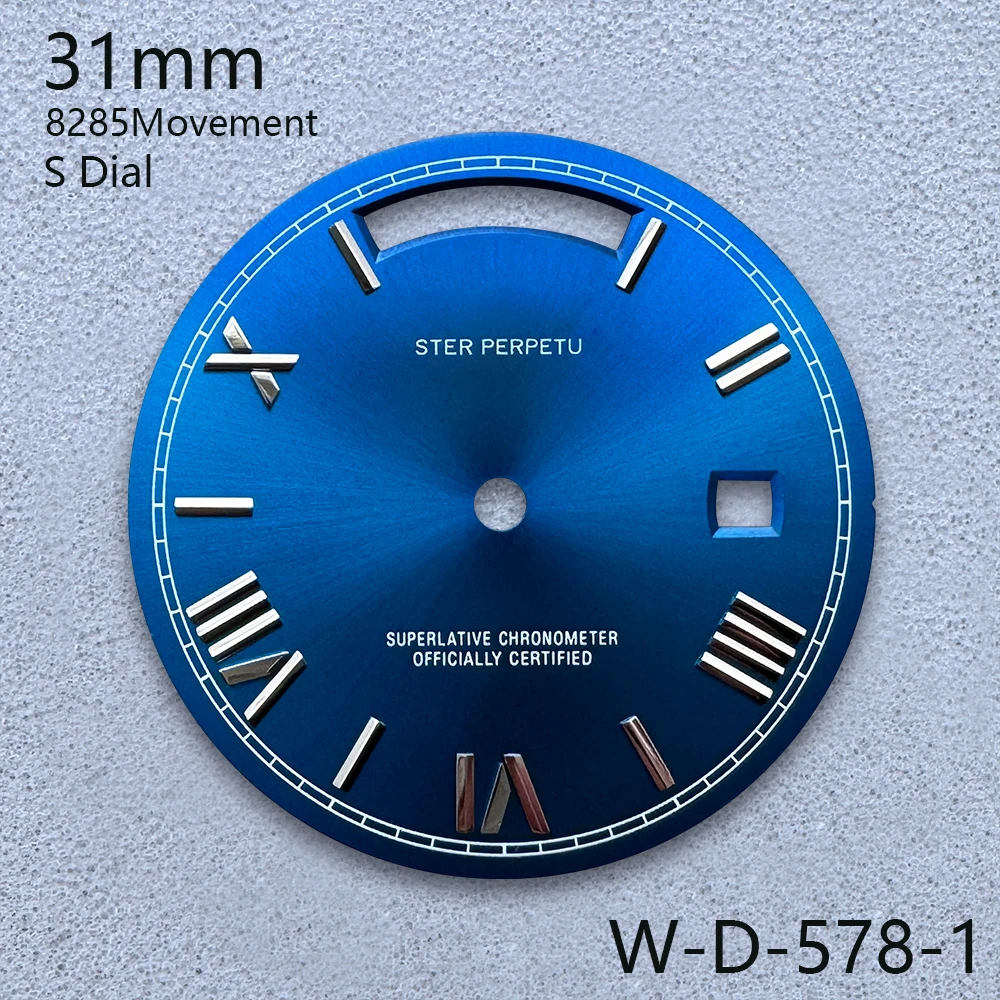 Циферблат с логотипом S, 31 мм, подходит для механизма 8285, высококачественные часы с циферблатом Sunray, модифицированные аксессуары