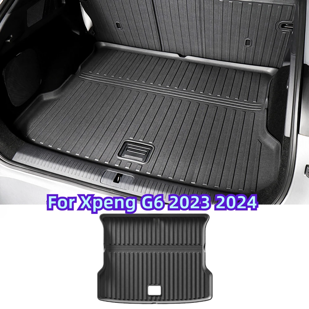 Car Trunk Mat For Xpeng G6 2023 2024 TPE Proof Wear-resistant Trunk Pad For Xiaopeng G6 Floor Mats Interior Accessories