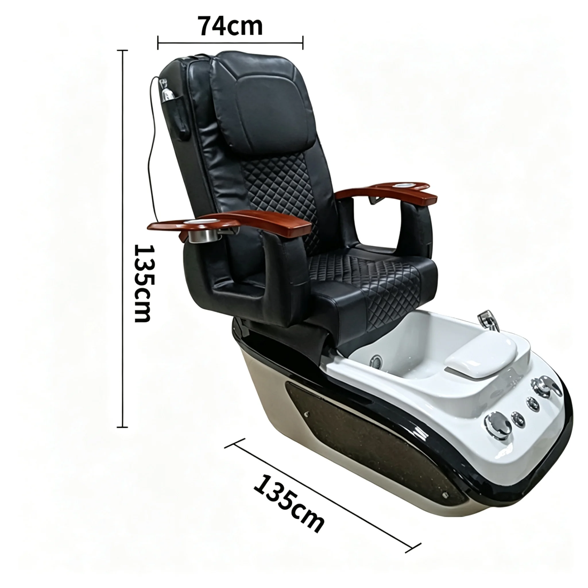 Premium Electric Massage Pedicure Chair Remote Control Heated Foot Spa Hydrotherapy Professional Nail Salon Beauty Furniture 6