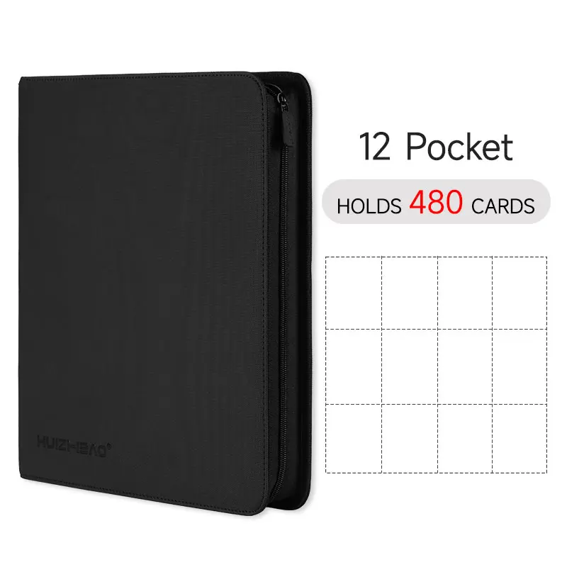 9/12 Pocket Rits Card Binder, Trading card album, Duurzame Side Loading Card voor mtg tcg voor pokemon voor yugioh voor voetbal