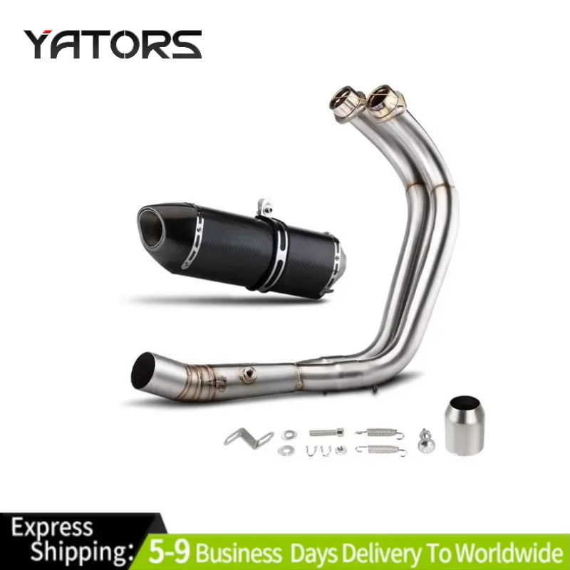 For Yamaha MT-07 YZF R7 2021-2025 Whole System Exhaust Header Pipe Muffler Tips Exhaust Systems Exhausts Pipes