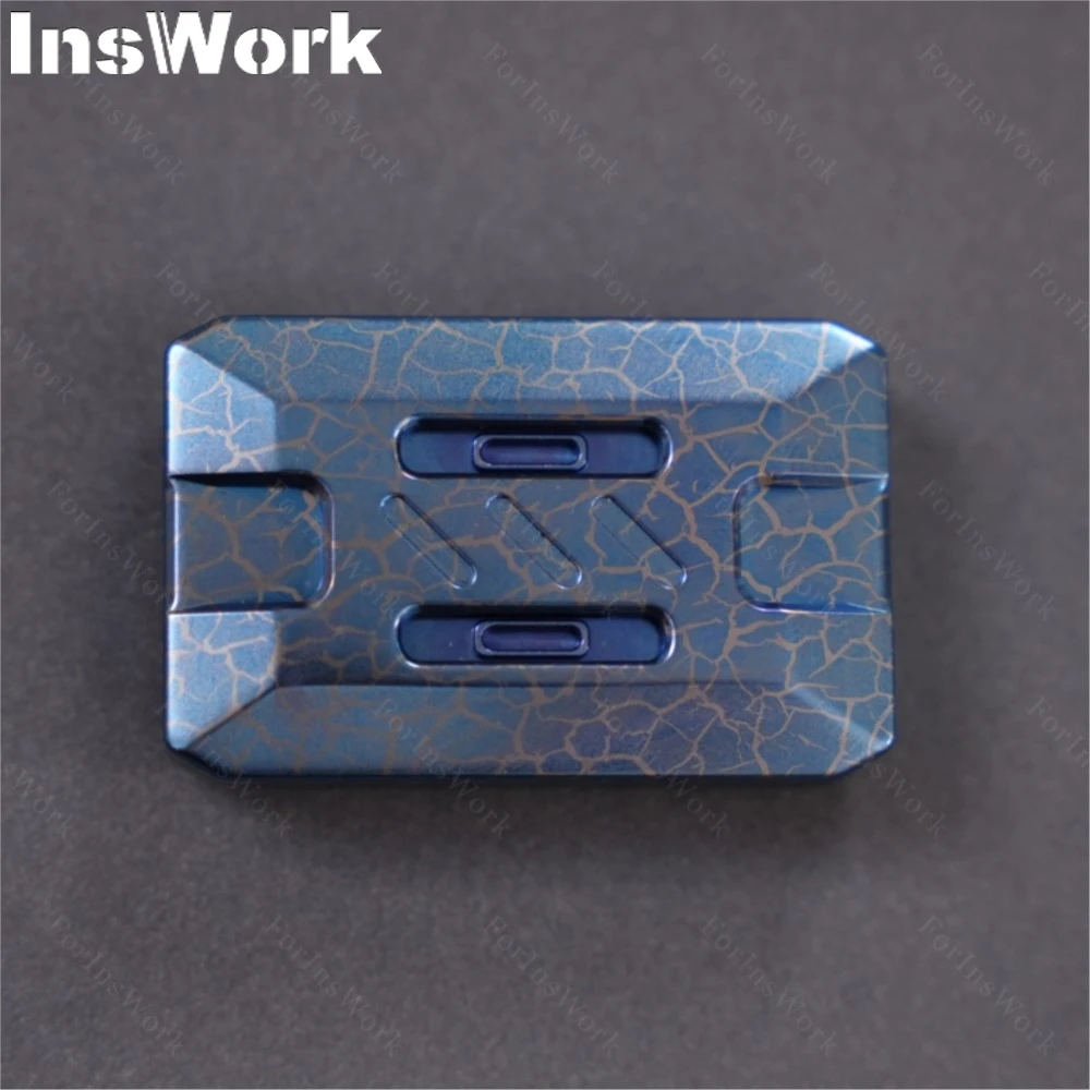 NO.33 Magnetic Linkage Push Slider Titanium Blue Stress Relief Toy Adults Fidget Slider Sensory Toys