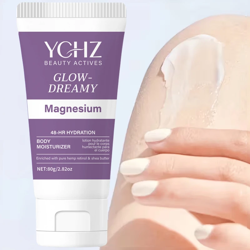 Retinol Magnesium Nighttime Brightening Body Lotion 80g, Formulated with Vitamin a Alcohol and Magnesium, Suitable for Nighttime Full-Body Skin Care, Leaving Skin Feeling Moisturized and Soft after Application at Night