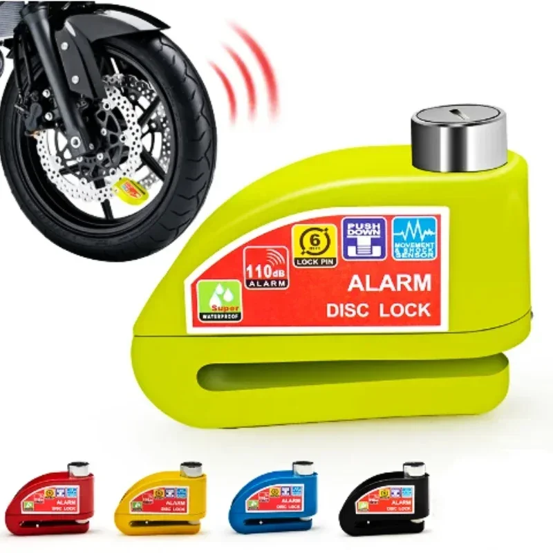 

High-sensitivity Anti-theft Waterproof Stainless Steel Lock with A Disc Alarm Featuring High Decibel Alerts Bike Accessories