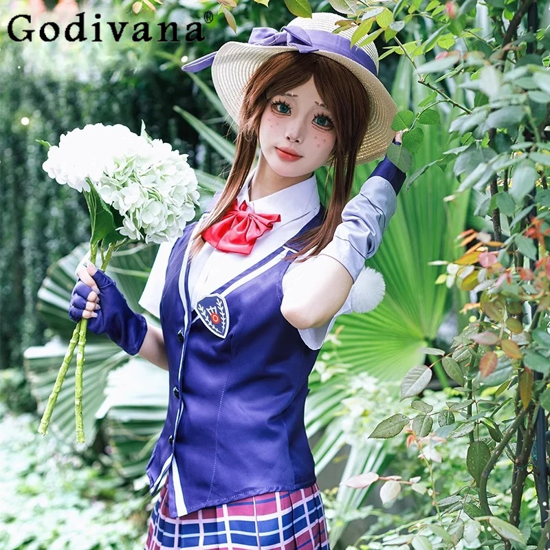 Gioco bidimensionale Moda Set completo Donna Quinta personalità Cos Giardiniere Gonna Abiti Animazione femminile Abiti cosplay