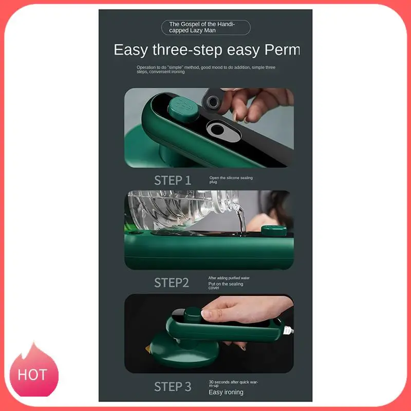 HOT-Mini Handheld Steam Iron For Home Travel, Fast Heating Clothing Fabric Wrinkle Removal Iron EU Plug