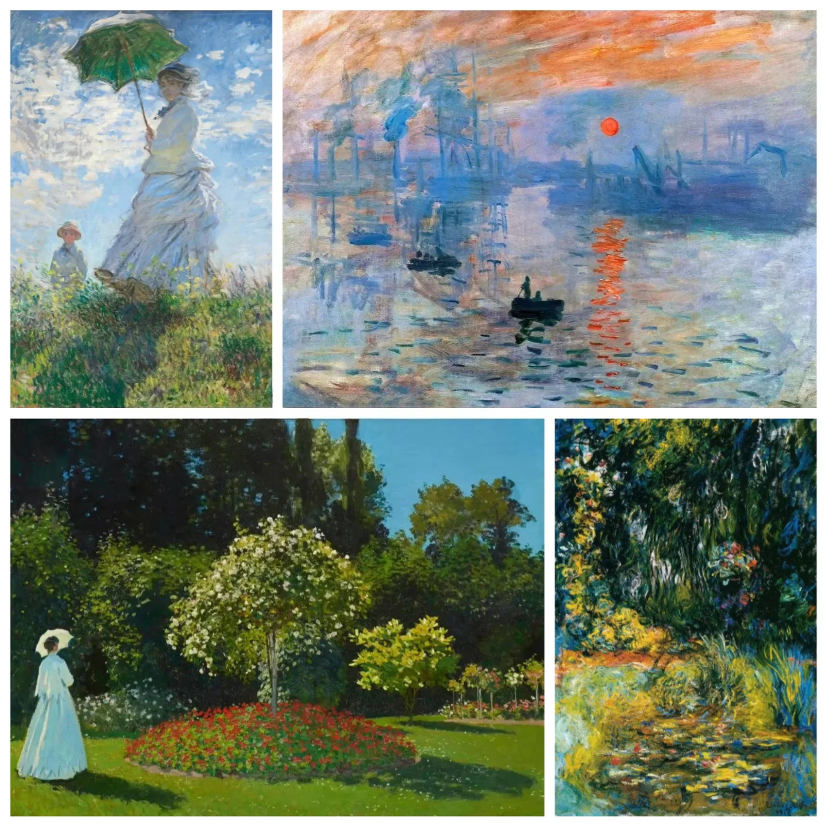 Famous Impressionist Landscape Oil Painting By Numbers on Canvas Home Decor for Living Room Bedroom Handmade Gift
