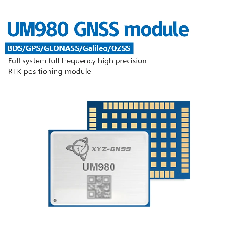 XYZGNSS high precision full system full frequency BDS Cm-level RTK measurement module UM980 differential positioning orientation