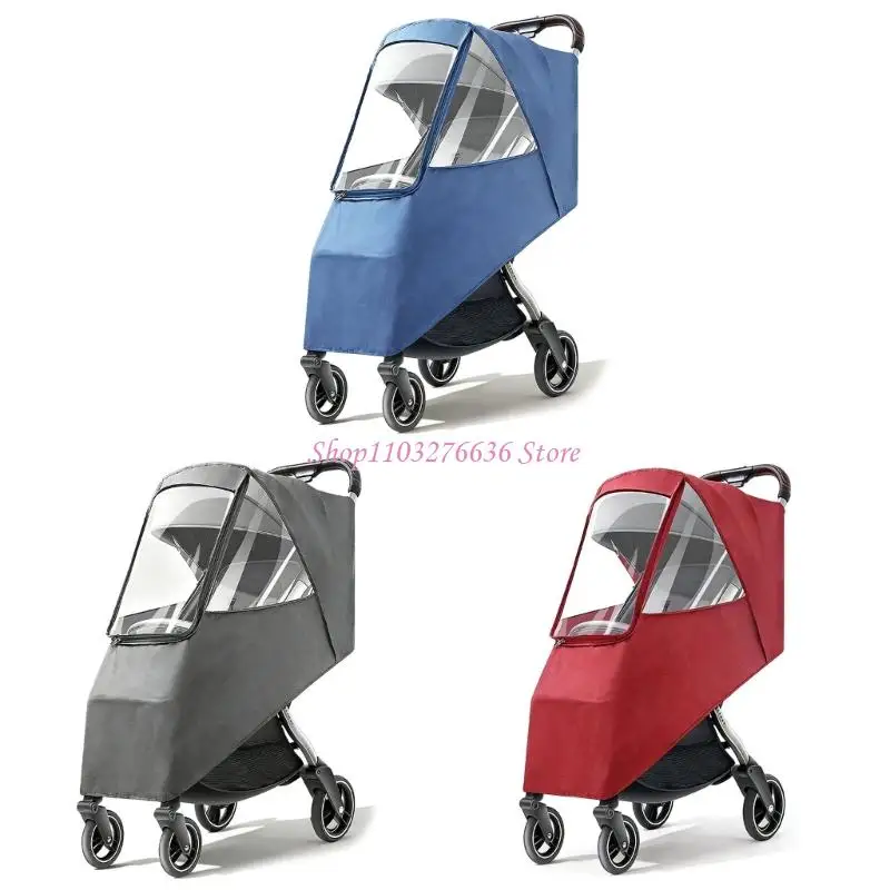 R6FD Suitable Strollers Rain Cover Quick Setups Linen Component Protector for Baby