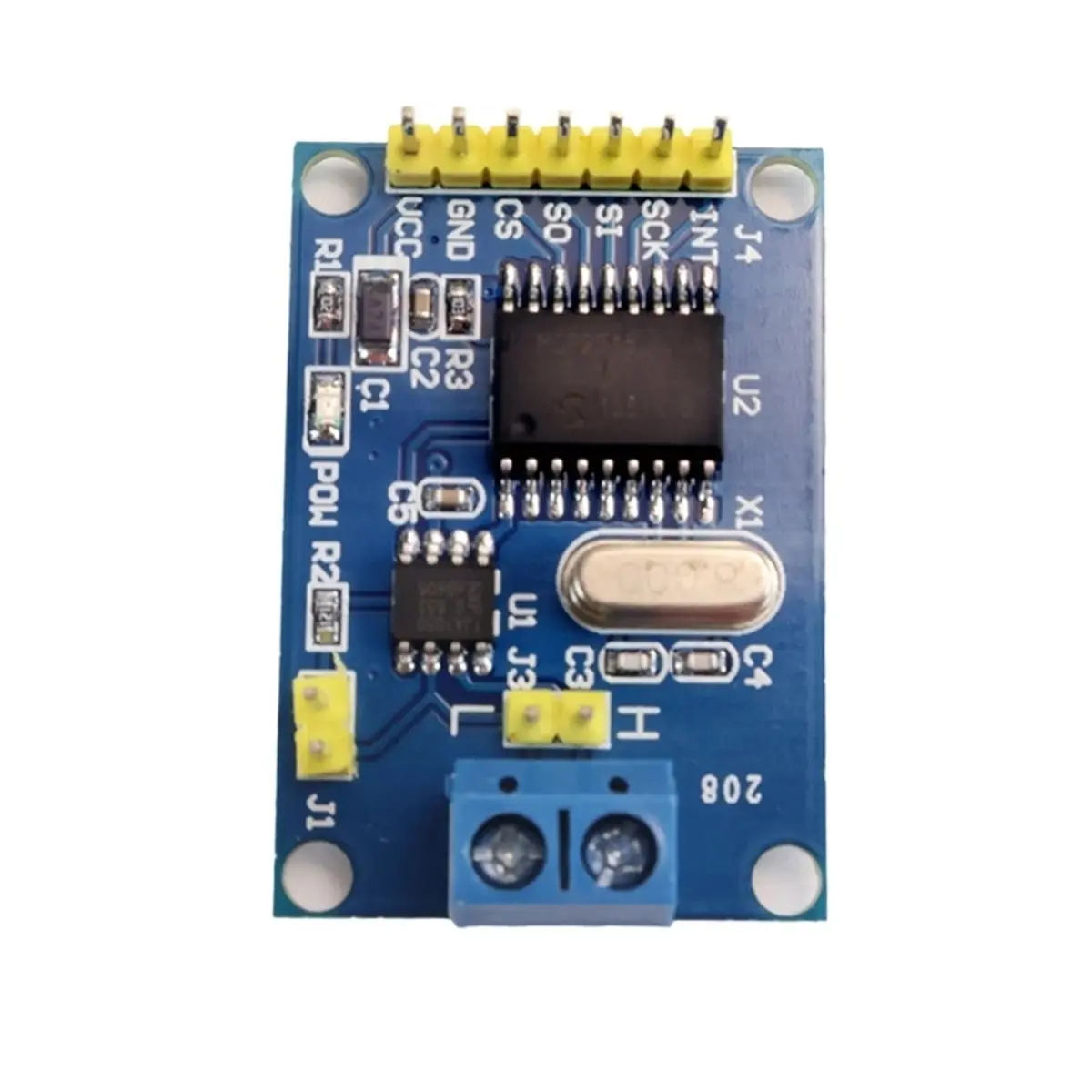 5pcs MCP2515 CAN Bus Module TJA1050 SPI Interface for RPi STM32 Industrial Control Automotive Diagnostics OBD2 Car