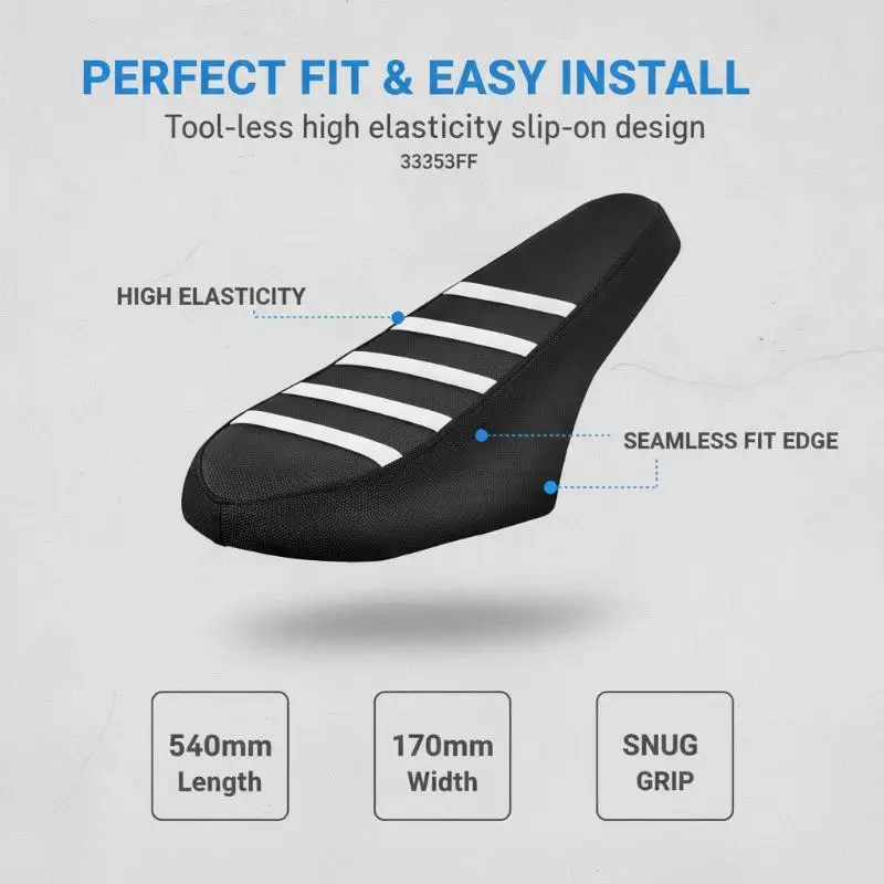 All Weather Seat Cover Waterproof Non-slip PVC Wear Resistant Protector for Q20 Ridstar Electric Motorcycle