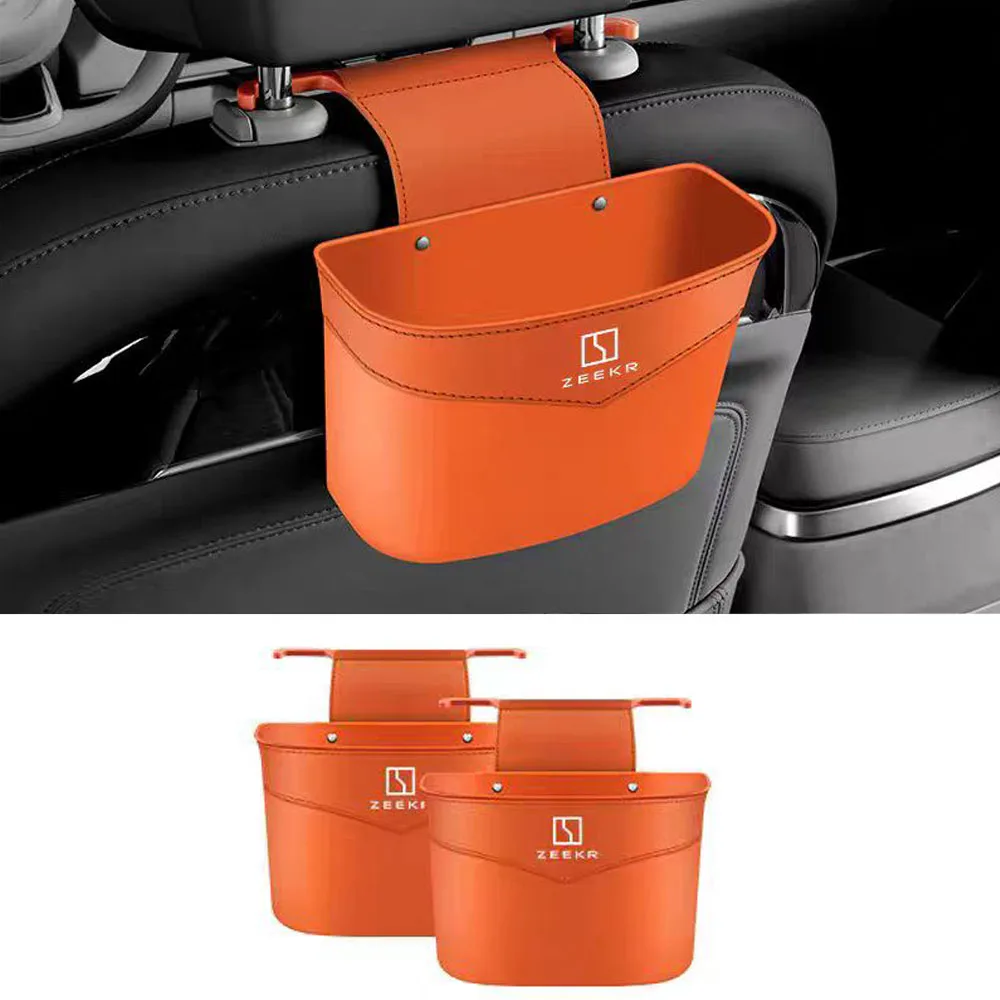 

Подходит для ZEEKR 9X 2025 2026, ящик для хранения на спинке сиденья, автомобильный задний мусорный бак для хранения и хранения
