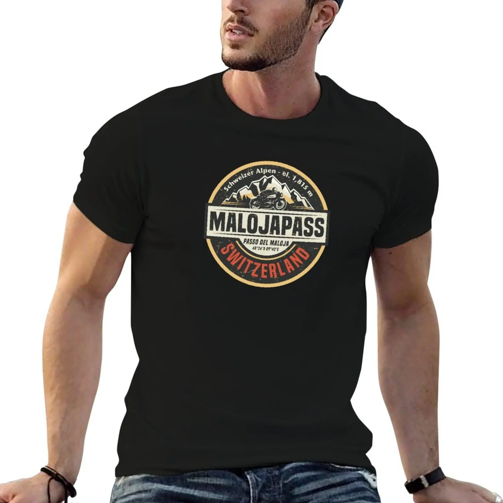 Maloja Pass, Passo del Maloja T-Shirt t shirt man plain anime t shirts for man t shirts for man graphic funny T-shirt