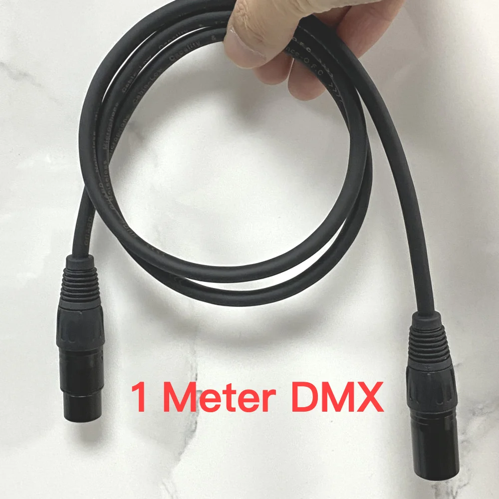 

1 Meter Dmx Cable XLR 3Pin Plug Metal Female/male Connector Foil Shield Signal Cable For Audio DJ Console Controller Stage Light