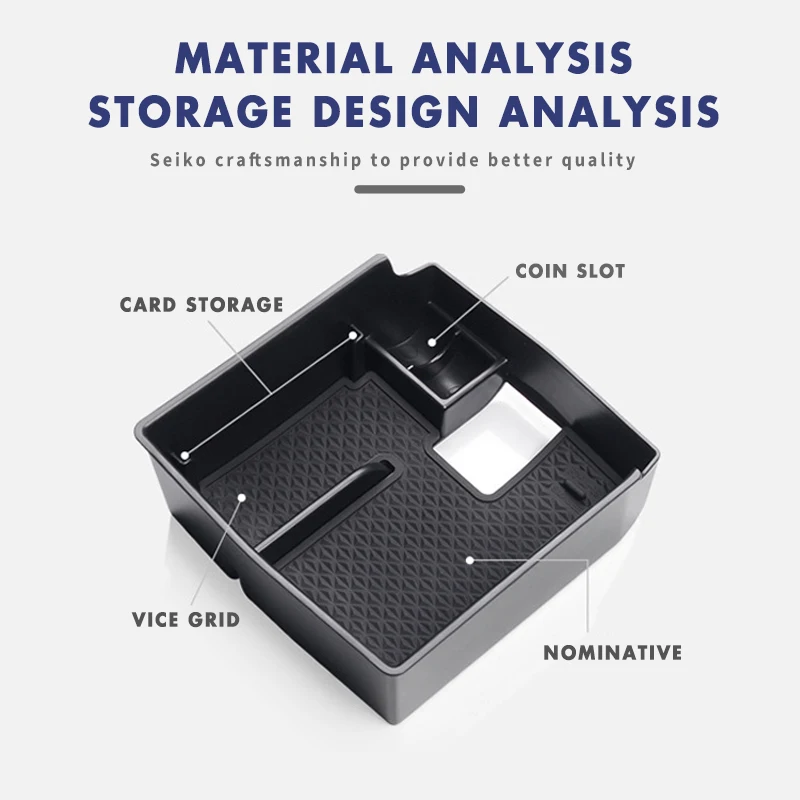 Armrest Storage Box For Toyota Corolla Levin 2022 2021 2020 2019 Dual-Layer Console Organizer Tray Easy Install Auto Accessories