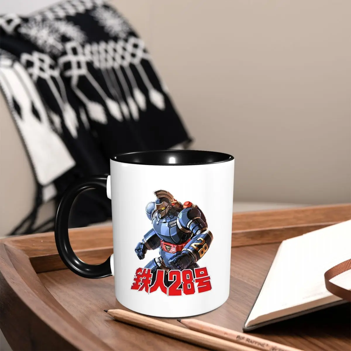 Casual Tetsujin 28 Robot Mug Funny Ceramic Coffee Cups Tea Mugs Milk Cup Drinkware Gift for Friends