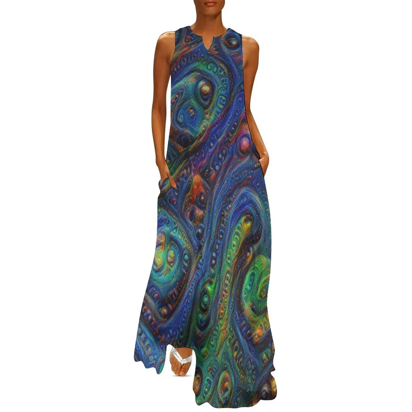

Summer night #DeepDream A Long Dress Woman clothing dresses for womens Dress