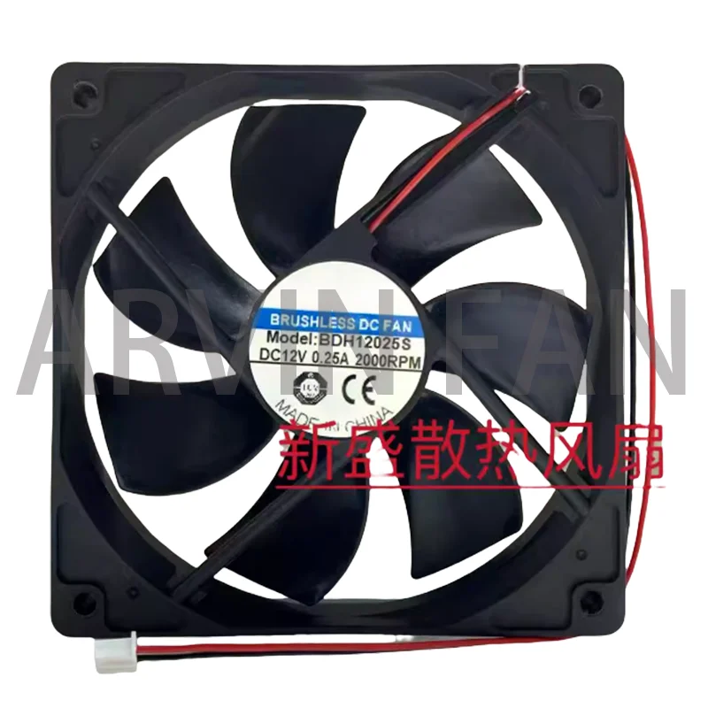 

Brand New BDH12025S DC12V 0.25A 12CM Power Supply Fan Cooling Fan