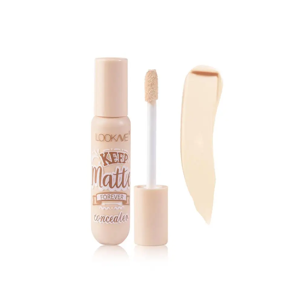 1Pc Liquid Concealer Keep Matte Finish Lightweight Crease-proof Conceals Coverage Creamy Full with Formula All-Day Makeup