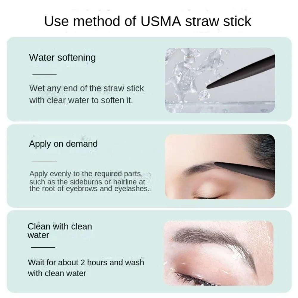 Usma หญ้า Eyebrow Growth Liquid 10ml Nourishing Cilia Growth Nourishing Liquid Extract Essence Eyelash Growth Liquid