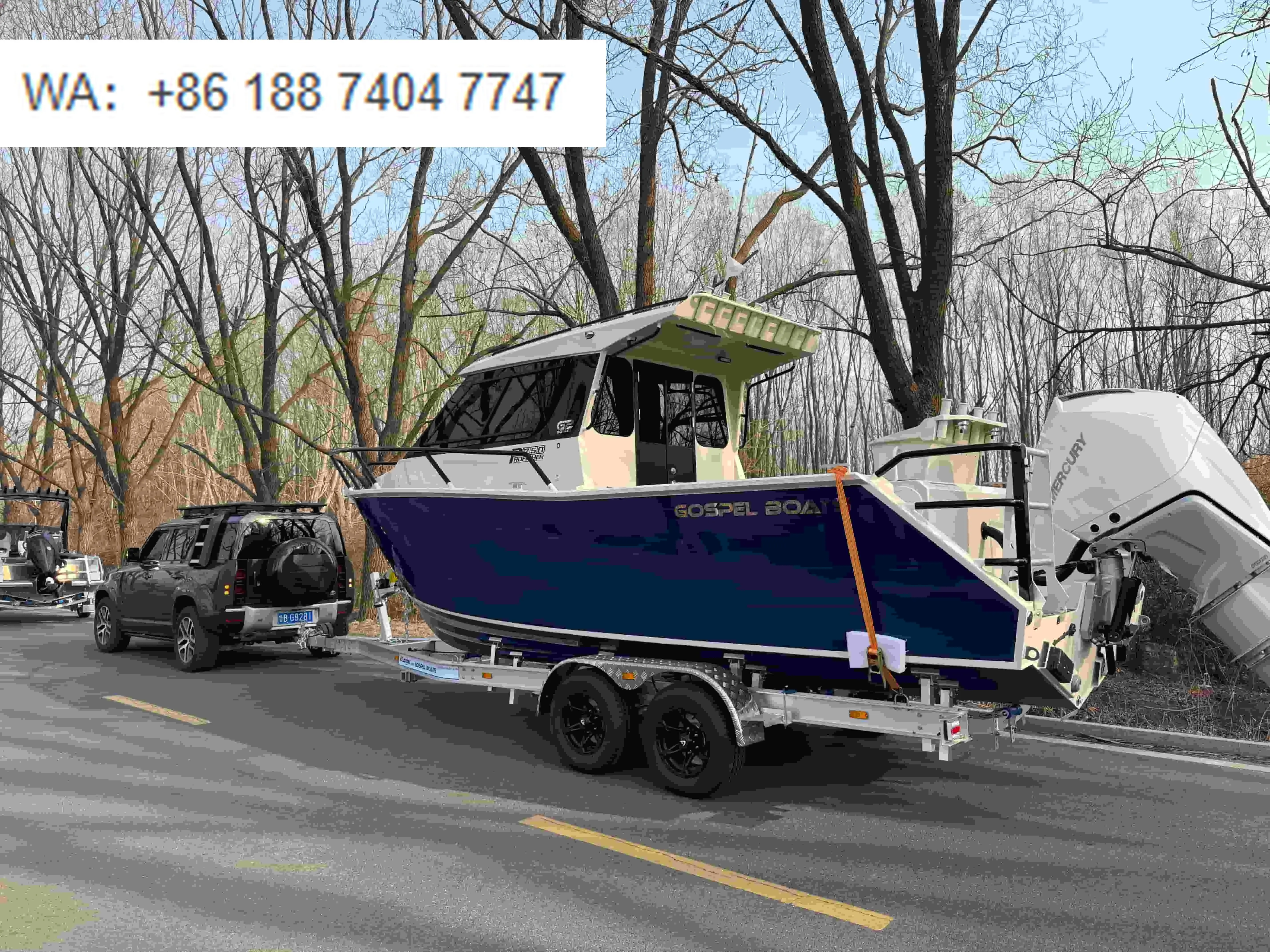 NEW DESIGN 7.5m Profisher G2 Offshore Cabin Boat Fish Yacht Aluminum Alloy 5038 Welded Fishing Boat for Sale
